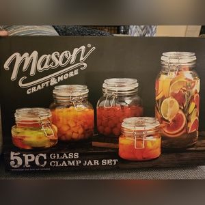 Mason Jar Glass Clamp - Set of 5